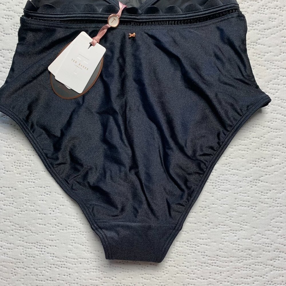 Ted Baker Women's Kesia Swimsuit Black Mesh 34C/D - Picture 10 of 14